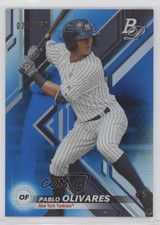 2019 Bowman Platinum Wal-Mart Top Prospects Blue Foil 26/150 Pablo Olivares nd3