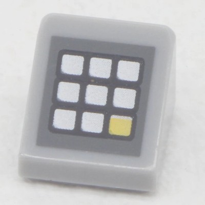 LEGO  78238 Roof Tile 1x1 NO. 7 Ziffernblock Bedruckt