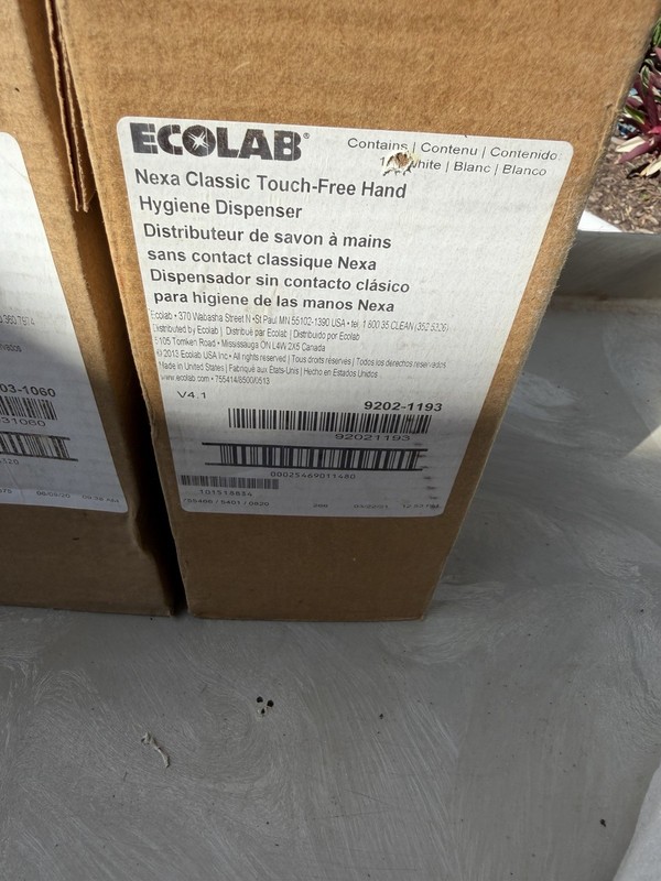 Ecolab Nexa Classic Touch-Free Hand Hygiene Dispenser White 9202-1193