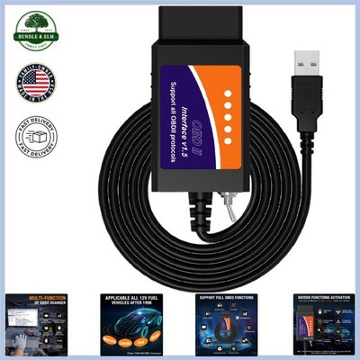 Engine Diagnostic USB Adapter for Windows Supporting Multiple OBD2 Protocols