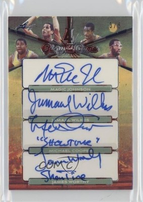 2025 Leaf Glory of the Game 4 USA Flag Foil /5 Magic Johnson #4G-4 Auto HOF 17uv