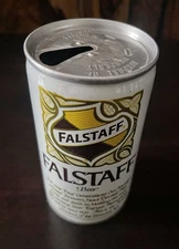 Vintage Falstaff Crimped Top Pull Tab Beer Can Collectible
