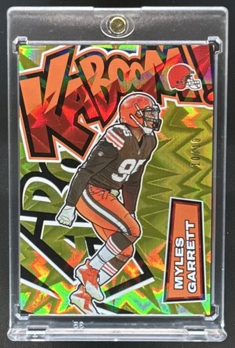 2022 Panini Absolute Myles Garrett Kaboom Vertical SSP Gold #/10 Browns