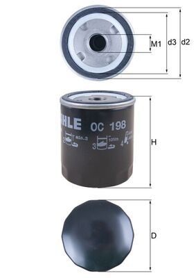 MAHLE Ölfilter OC 198