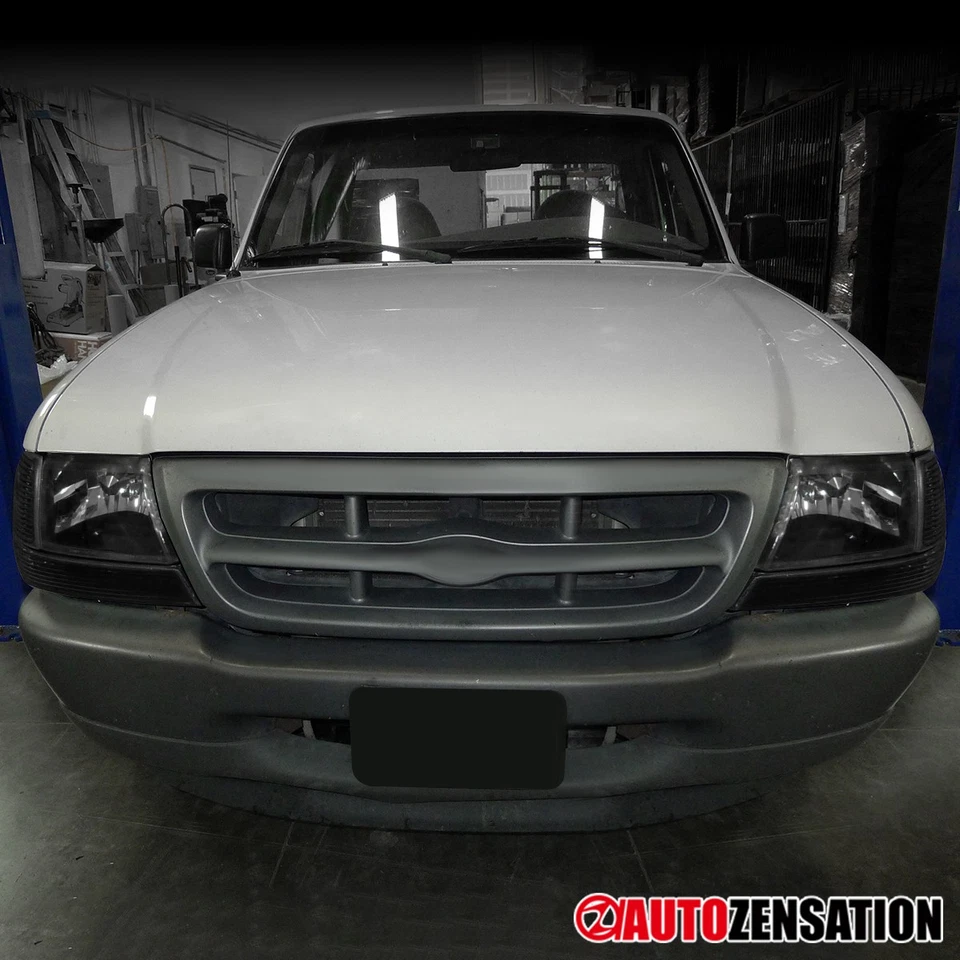LED Strip Headlights Fit 1998 1999 2000 Ford Ranger Black Head Lamps Left+Right Foto 4 de 4