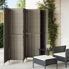 Paravent Raumteiler Sichtschutz Trennwand Raumtrenner 6-tlg. Poly Rattan vidaXL