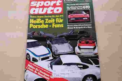 4) Sport Auto 07/1984 - Porsche 911 Paris-Dakar mi - Porsche 911 Carrera RSR 3.