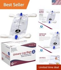 Comfortable Urinary Leg Bag with Anti-Reflux Valve - 600 ml Capacity, 12 Count