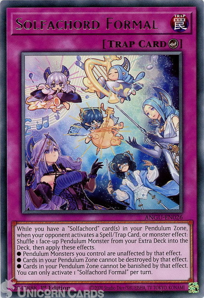 ANGU-EN026 Solfachord Formal Rare 1st Edition Mint YuGiOh Card