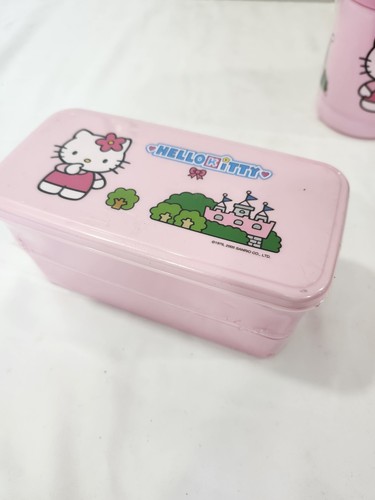 New Sanrio Hello Kitty Lion Star Pink Plastic Container Lot - Bento Thermos Etc! - Picture 8 of 16