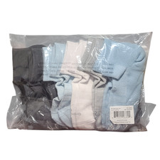 4 Pack Tommie Copper Blue Dot 6 Pack SnugStay Ankle compression Socks - Medium