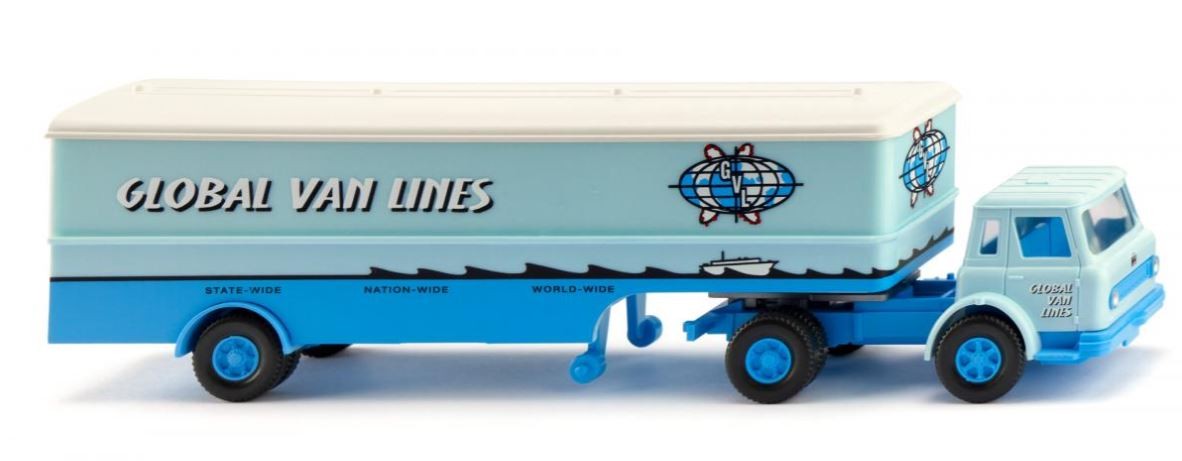 Camion Scania 4x2 avec remorque frigo ASG Wiking 1/87