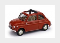 1:43 Brumm Fiat Nuova 500 Tetto Apribile 1959 Aperta Rosso Corallo R364-01 Model