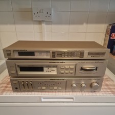 Marantz PM350 Console Stereo Amplifier Gold Tested & Working plus two tuners 
