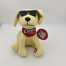 Raising Cane's 8" Dog w/ Sunglasses  Bandana Plush NEW Working Sound