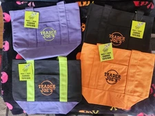 Trader Joe's Mini Halloween Totes Set Of 4 New