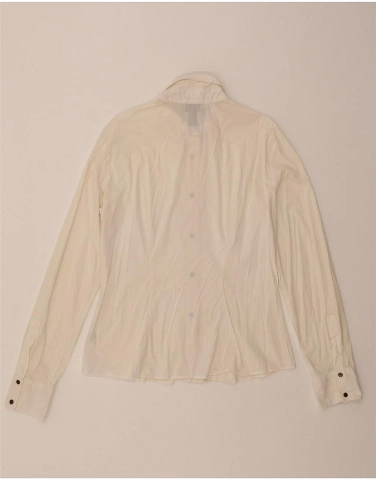 JUST CAVALLI Womens Shirt UK 16 Large White CF07 - Image 2 of 4