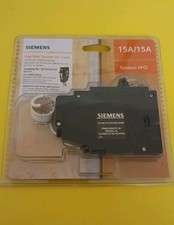 Siemens 15-amp/15-amp 1 Pole Combination arc fault Circuit Breaker NEW Free Ship