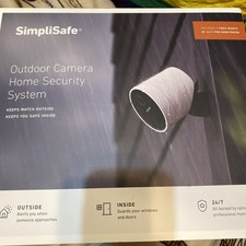 SimpliSafe Home Security System With 2 Outdoor Cameras Intruder Sensor Open Box