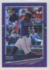 2020 Panini Donruss Optic FOTL Purple Pandora Prizm 39/99 Willie Calhoun 03ag