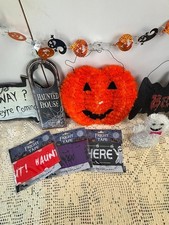 Halloween Decorations Bundle Orange Black Seasonal Spooky Whimsical Decor