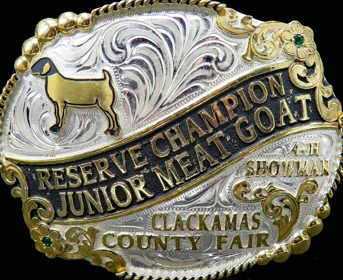 Champion Junior Meat Goat Clackamas County Fair Oregon 4H Trophy