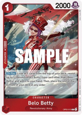 Belo Betty (015) OP05-015 English R Awakening of the New Era One Piece Card Game