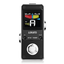 LEKATO Chromatic Guitar Tuner Pedal with True Bypass, Color Display