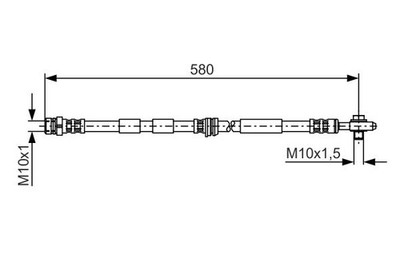 BOSCH Bremsschlauch VAG 1987476849