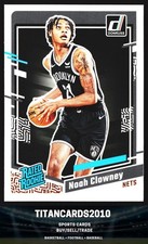 Noah Clowney 2023-24 Panini Donruss Rated Rookie RC Brooklyn Nets #234