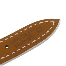 HERMES Cape Cod Watch CC1.210C Quartz Mother Of Pearl Diamond Dial Steel Leather 15