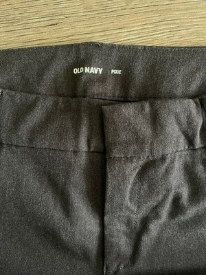 Old Navy Women's Pixie Ankle Mid Rise Pants Charcoal Gray Pants SIZE 10 Regular