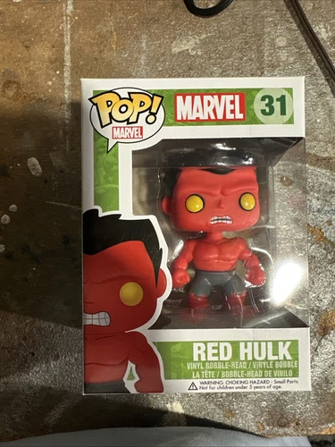 Funko Pop! - Marvel - Red Hulk #31 - NIB w/Protector - Vaulted Retired