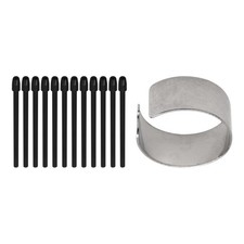 Standard Pen Nibs for , 12Pcs Black Replacement Refill Pen Tips for4505