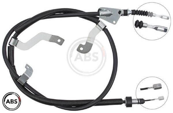 A.B.S. K10074 Seilzug FüR Feststellbremse Handbremsseil Bremsseil FüR Kia-image