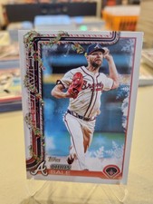 2025 Topps Holiday - Chris Sale #H98 Holiday Variation Back Short Print Braves