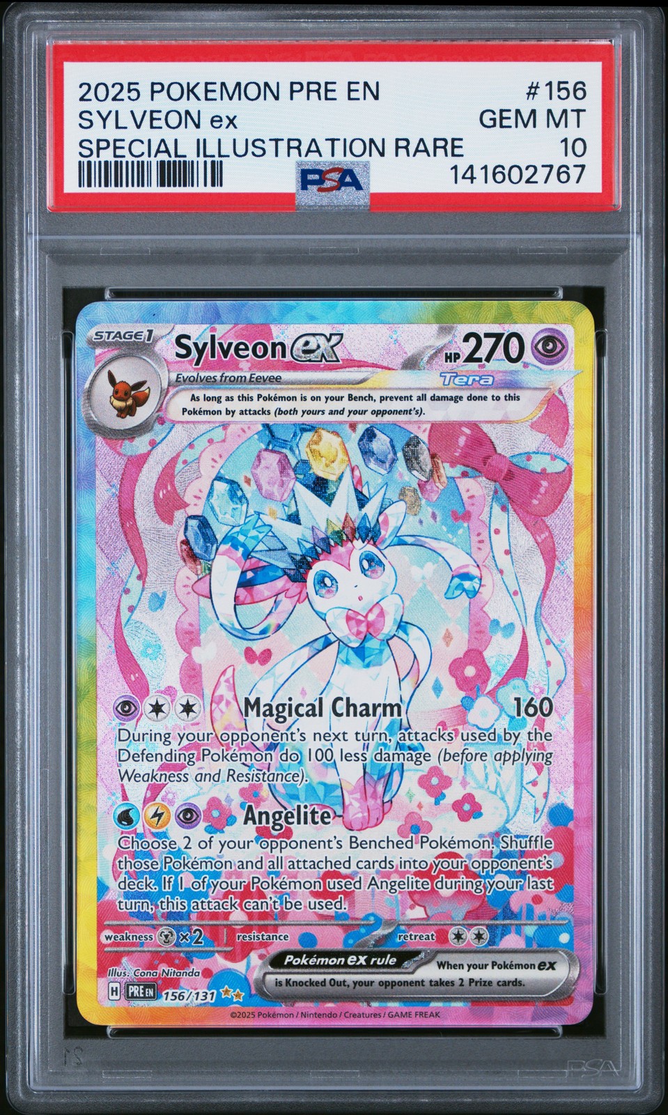 2025 Pokemon POKEMON PRE EN-PRISMATIC EVOLUTIONS #156 Sylveon Ex front