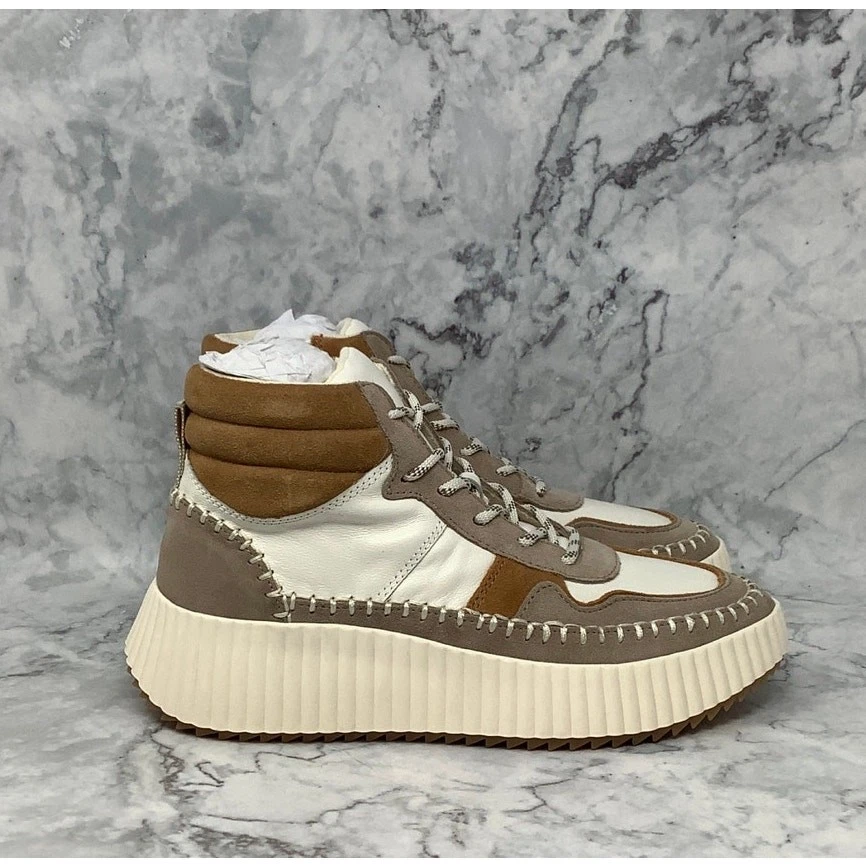 Dolce Vita Mujer 7.5 Taupe Gamuza Daley Parte Superior Alta Plataforma Tenis Zapatos K6-13 Foto 3 de 4