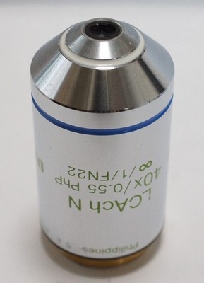 Olympus LC Ach N 40x 0.55 PhP Phase Contrast Inverted Microscope Objective