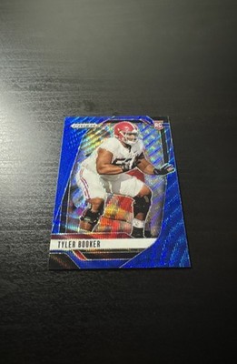 2025 Panini Prizm Draft Picks - Tyler Booker #140 Blue Wave Prizm /299 (RC)