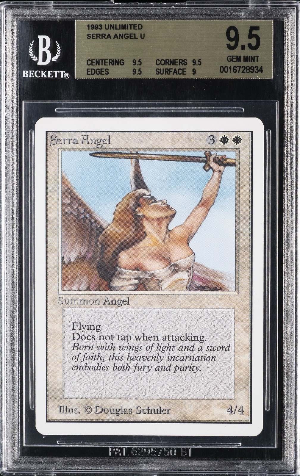1993 MTG UNLIMITED SERRA ANGEL U BGS 9.5