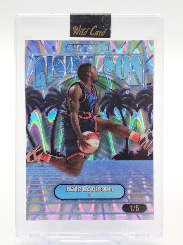 NATE ROBINSON 2024-25 WILD CARD ALUMINATION RISING SONS RAYWAVE ARS-NR 1/5 Q5194