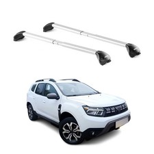 Barres de Toit transversales pour Dacia Duster mk3 2024-2025 Aluminium Argent 2x