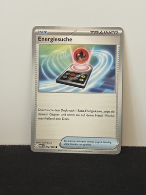 Pokémon Energiesuche Trainer Item 072/088 Deutsch NM