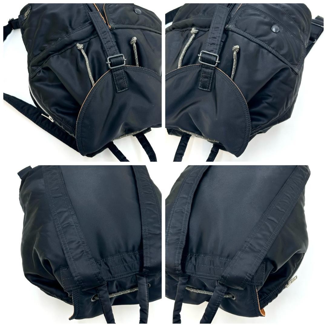 PORTER Tanker Nylon Backpack Drawstring Double Po… - image 8