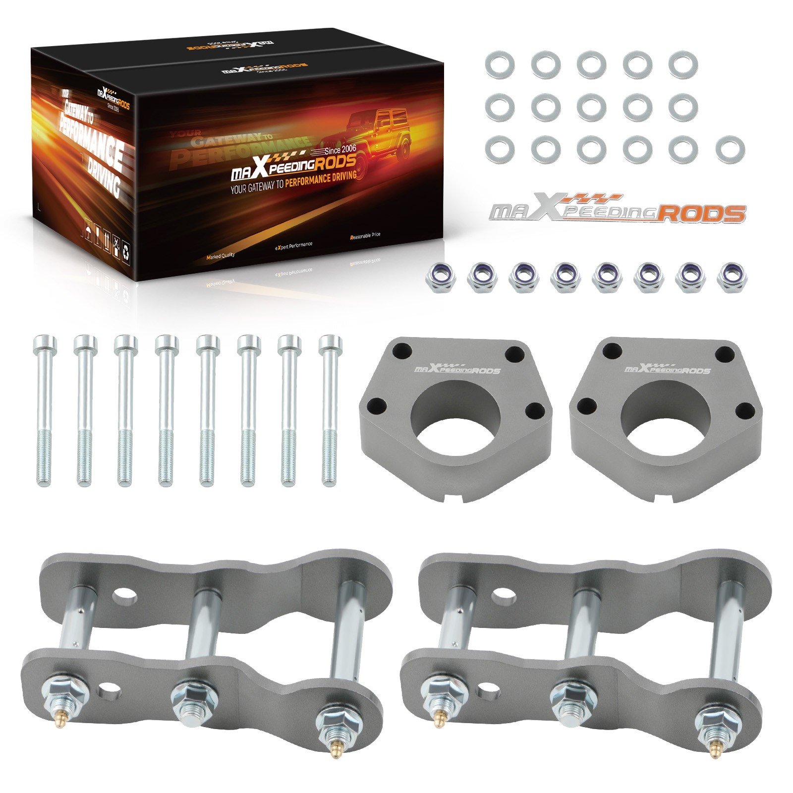 Ball Joint Spacer Shackles Lift kit For Toyota Hilux LN107 LN109 LN111 3L 8L New