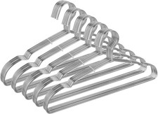 50 Pack Wire Coat Hangers Stainless Steel Heavy Duty Metal Clothes Suit Hanger