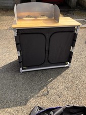 Outwell Padres XL Portable Kitchen Table with Stove Windshield - Used