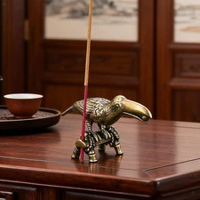 Animal Incense Holder Copper Incense Burner for Housewarming Gift Hotel Home