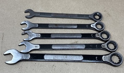 Kobalt Universal 5-Piece Set Spline Metric Ratcheting Wrenches  11,12,13,14,17mm